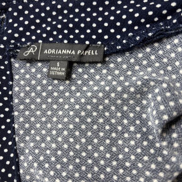 Adrianna Pappell Polka Dot Wide Leg Ruffle Neck Jumpsuit Small - Picture 8 of 15